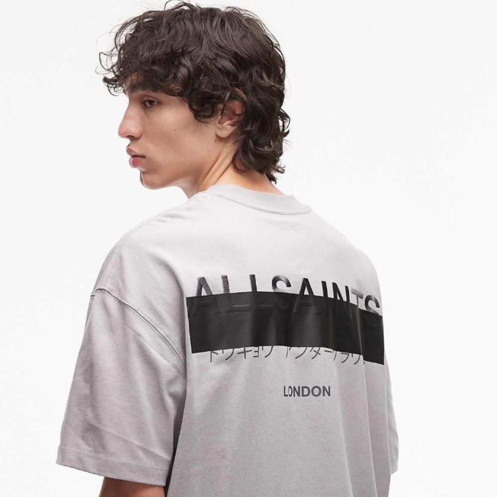 ALLSAINTS Redact Oversized T Shirt